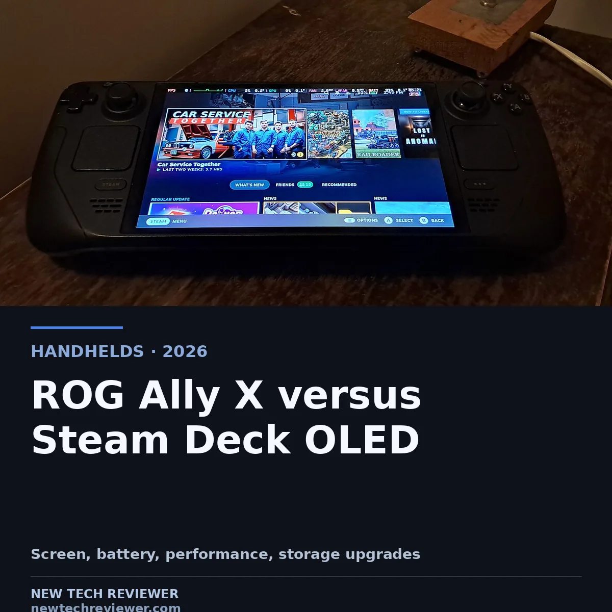 ROG Ally X versus Steam Deck OLED