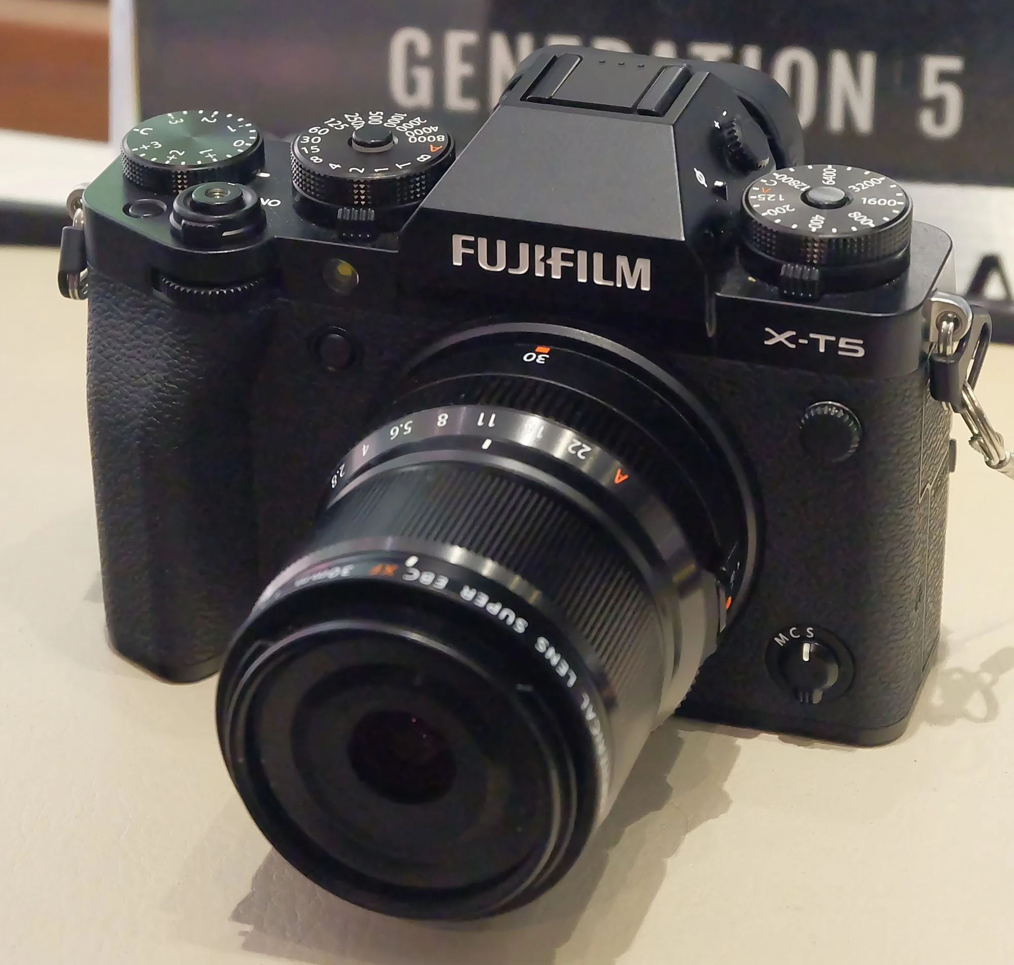 Fujifilm X-T5 — 40 MP X-Trans APS-C, 10-bit 4K60, dials-first ergonomics
